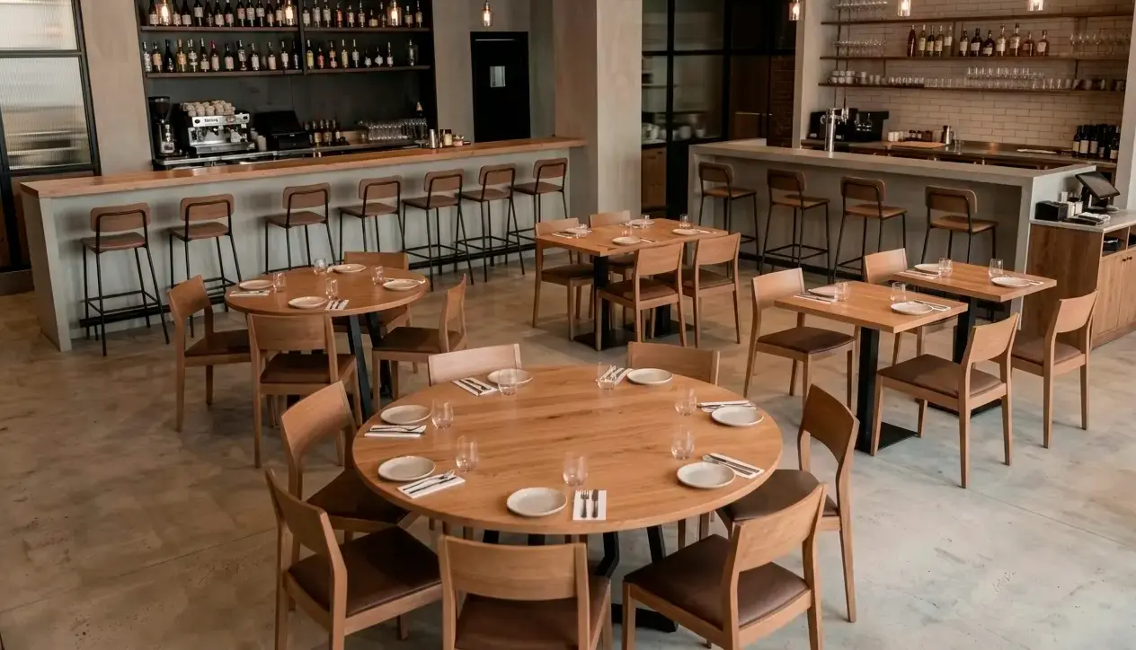 restaurante varios tamanos mesa comensales - ingenia contract