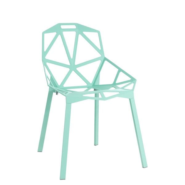 Silla Chair_One Magis en aluminio de diseño geométrico