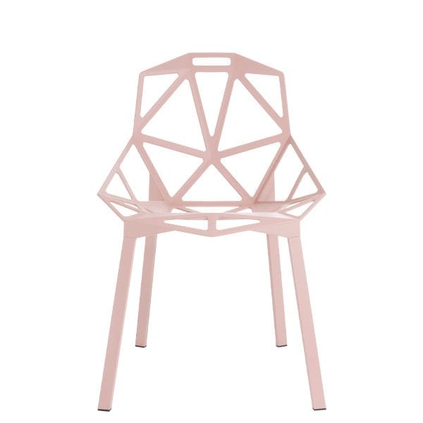 Silla Chair_One Magis en aluminio de diseño geométrico