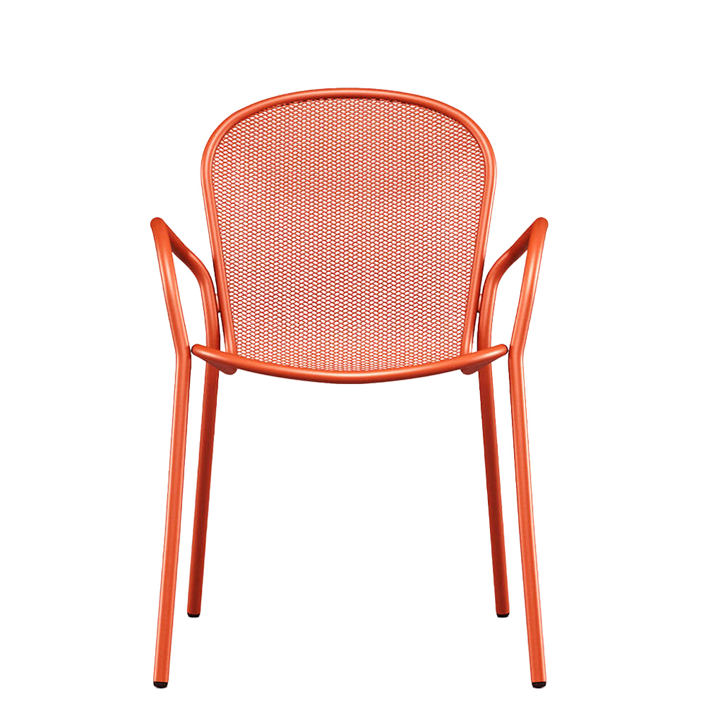 silla con brazos metalica hosteleria emu ronda