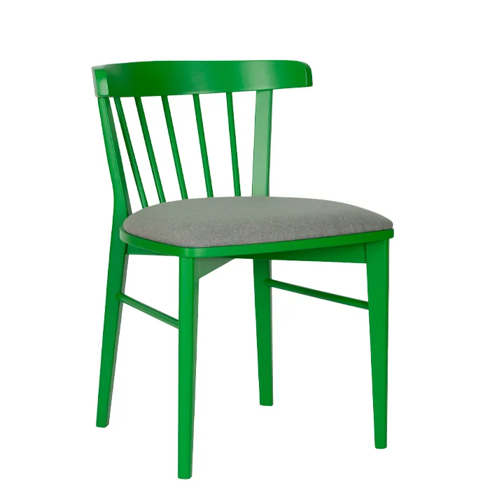 Silla madera asiento tapizado para hostelería
