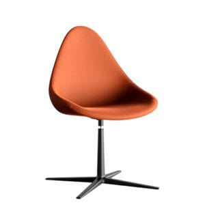 Silla Giratoria Hebe Metal tapizada