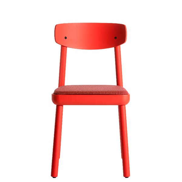 Silla de madera para hostelería con diseño refinado