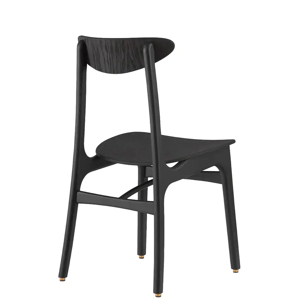 silla madera fresno hosteleria cafeterias restaurantes negra reverso ingenia contract