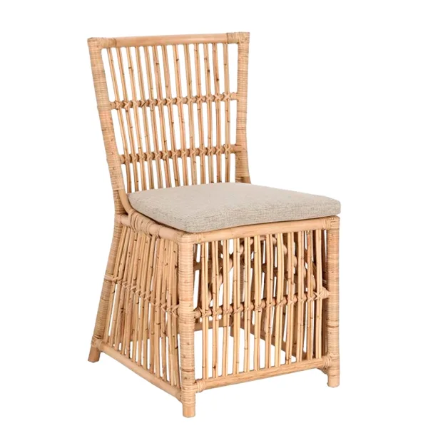 Silla de ratán Elvas en acabado natural