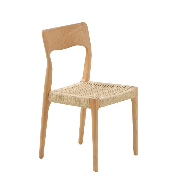 Silla trenzada Trent de madera de fresno