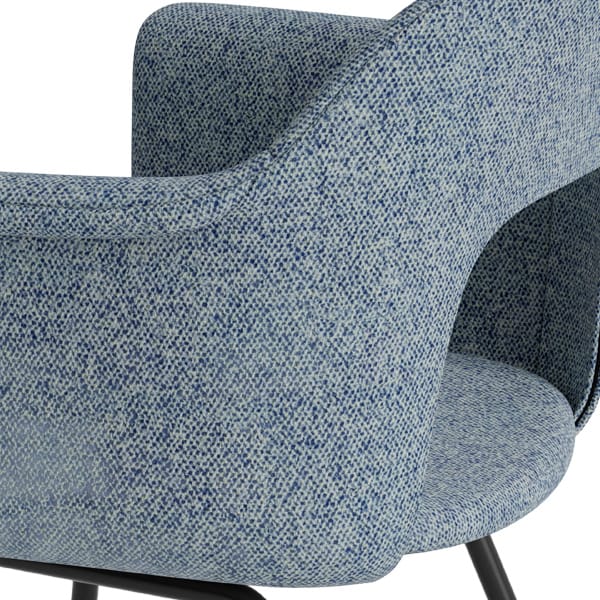 Primer plano del tapizado del sillón Layout 214