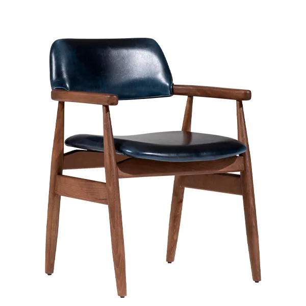 Sillón tapizado Loreto en madera de haya