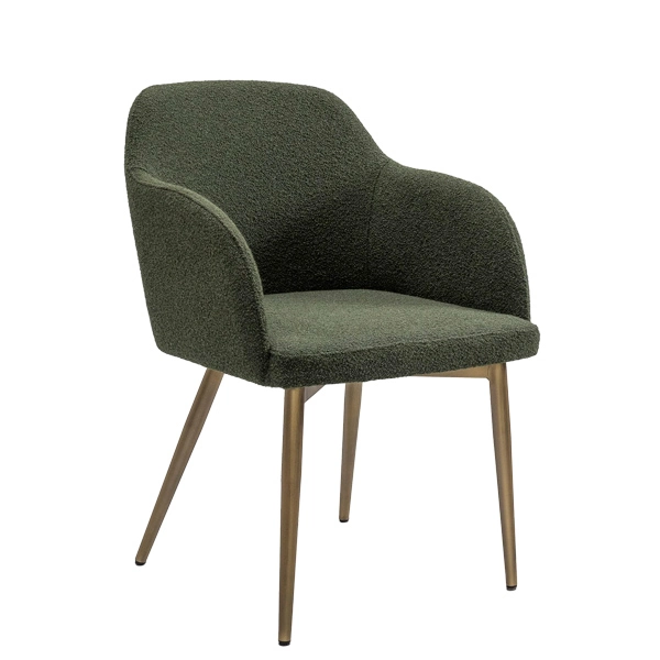 sillon tapizado patas en tubo metalico vintage para restaurantes y cafeterias Romeo 3 Sb
