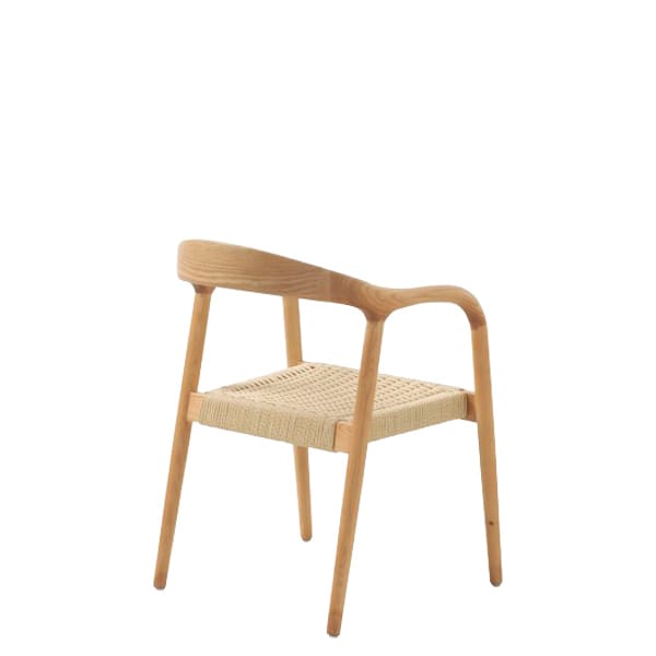 Sillón trenzado Asent en madera de fresno