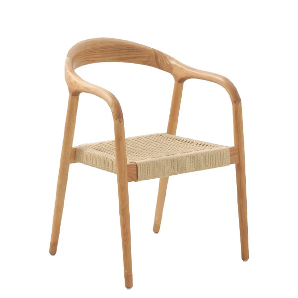 Sillón trenzado Asent en madera de fresno