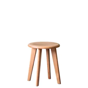 Taburete bajo puff de madera para hosteleria jolly