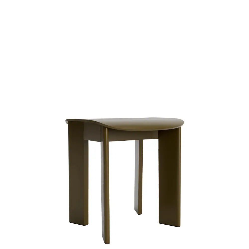taburete bajo puff madera chisel hay verde