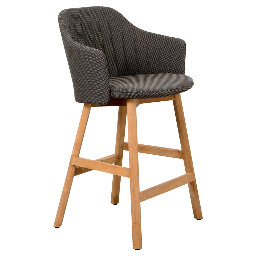 taburete choice madera tapizado