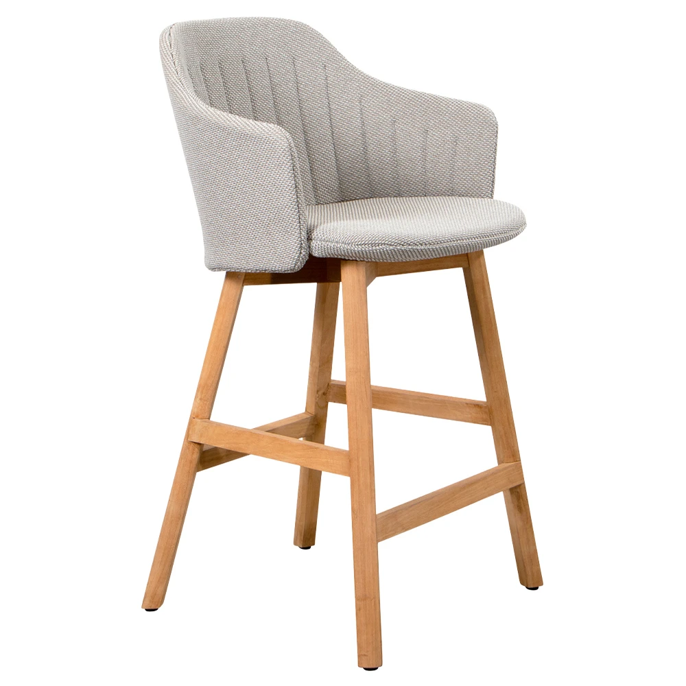 taburete choice madera tapizado