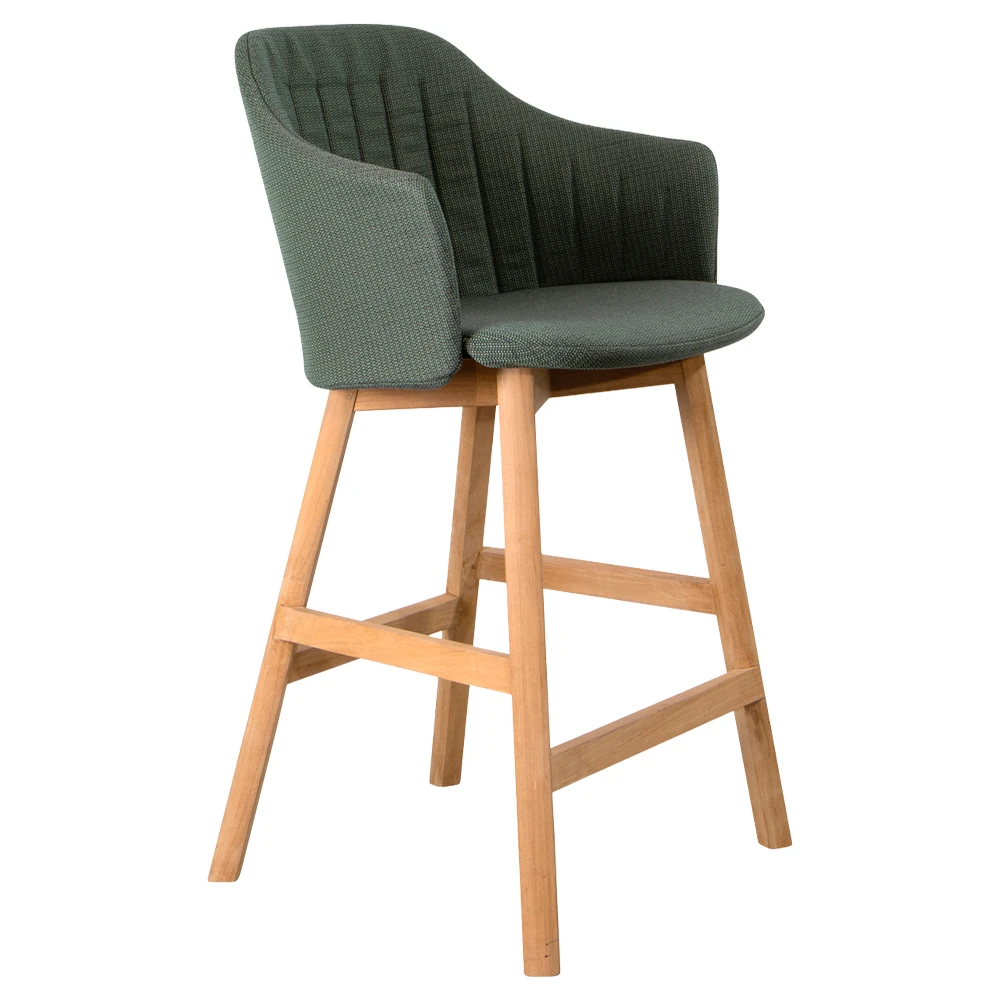 taburete choice madera tapizado