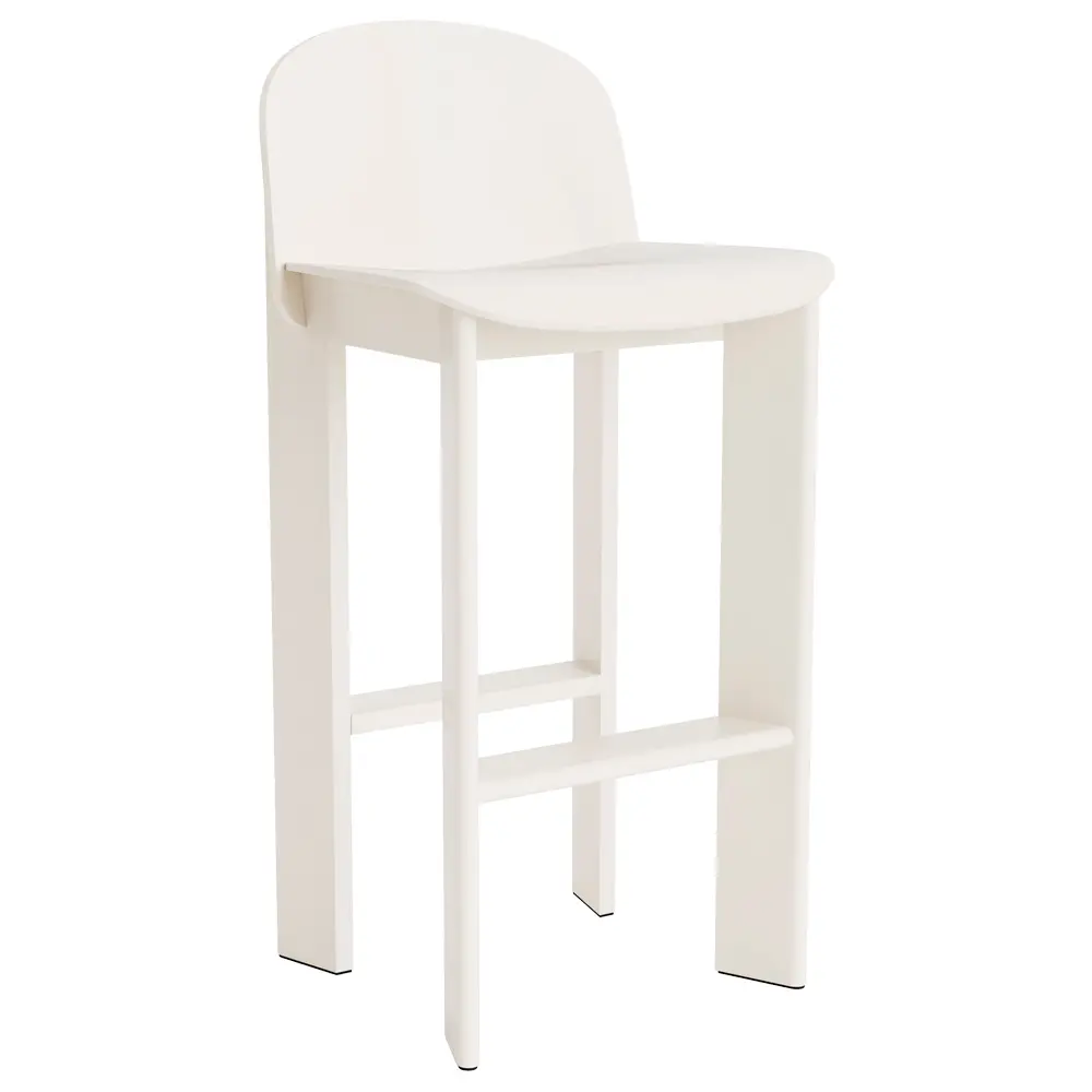 taburete con respaldo madera chisel hay blanco