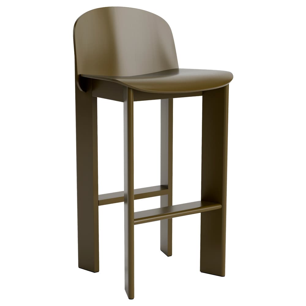 taburete con respaldo madera chisel hay verde