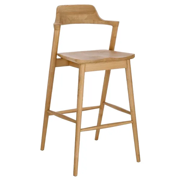 Taburete de madera Amery en sungkai