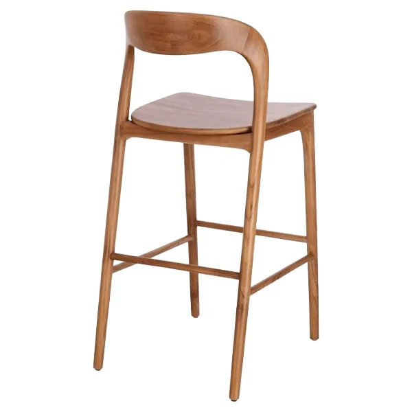 Taburete de madera Milex en teca