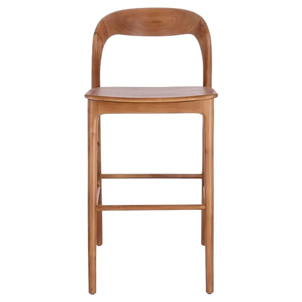 Taburete de madera Milex en teca