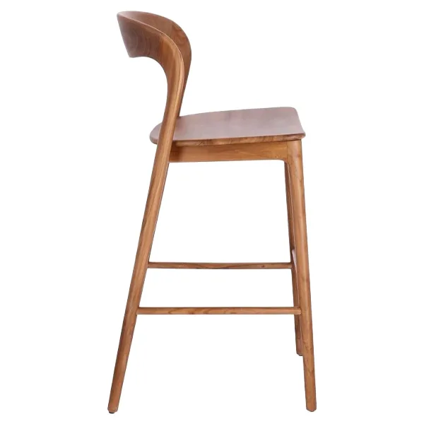 Taburete de madera Milex en teca