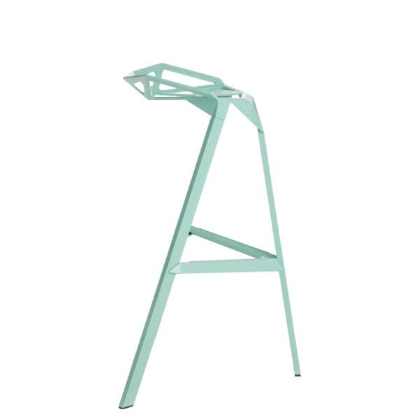 Taburete Stool One Magis en aluminio para barra y terraza
