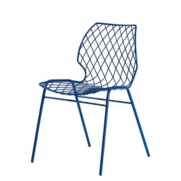Silla Uni One de Et Al - Metalmobil de acero con asiento texturizado y diseño ligero
