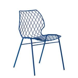 Silla Uni One de Et Al - Metalmobil de acero con asiento texturizado y diseño ligero