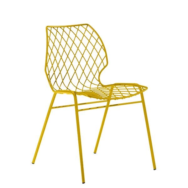 Silla Uni One de Et Al - Metalmobil de acero con asiento texturizado y diseño ligero
