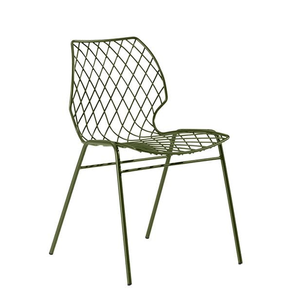 Silla Uni One de Et Al - Metalmobil de acero con asiento texturizado y diseño ligero